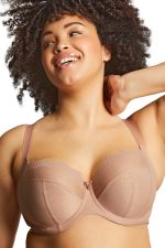 Plaisir Beate Full Cup Bra Black & Frosty Blush