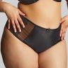 Sculptresse by Panache Esme Deep Brief Black Animal-thumb Normal rise, high leg brief. M/38 - 5XL/50 10924-BLA