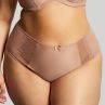 Sculptresse by Panache Esme Deep Brief Mocha Animal-thumb Normal rise, high leg brief. M/38 - 5XL/50 10924-MOA