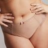 Sculptresse by Panache Esme Deep Brief Mocha Animal-thumb Normal rise, high leg brief. M/38 - 5XL/50 10924-MOA