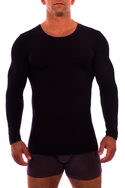 Obviously Long Sleeve Undershirt Crew Neck Black Obviously hermans ...