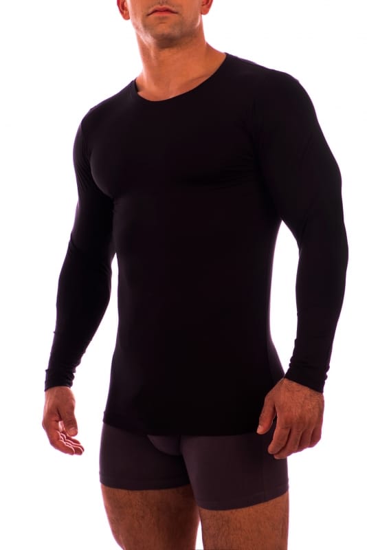 Obviously Long Sleeve Undershirt Crew Neck Black Obviously hermans ...