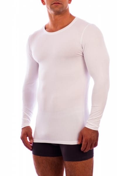 Obviously Long Sleeve Undershirt Crew Neck White Obviously hermans ...