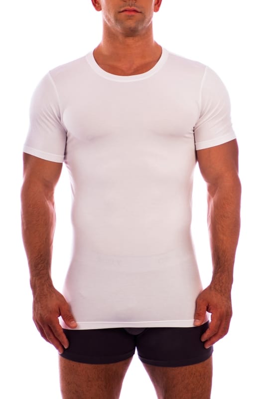 Obviously Short Sleeve Undershirt Crew Neck White Obviously hermans ...