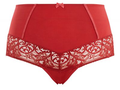 Sculptresse by Panache Estel High Waist Brief Raspberry High rise brief with soft stretch lace. 42-50 9684-RAY