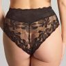 Panache Evangeline Deep Brief - Black-thumb Mid high stretch lace briefs from Evangeline range. 38-46 11434-BLK