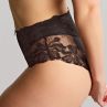 Panache Evangeline Deep Brief - Black-thumb Mid high stretch lace briefs from Evangeline range. 38-46 11434-BLK