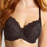 Panache Evangeline UW Full Cup Bra - Black-thumb Underwired, non-padded, full cup bra with a J hook at back. 65-90, E-O 11435-BLK