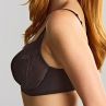 Panache Evangeline UW Full Cup Bra - Black-thumb Underwired, non-padded, full cup bra with a J hook at back. 65-90, E-O 11435-BLK
