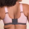 Curvy Kate Every Move UW Sports Bra - Blush & Charcoal-thumb Underwired, non-padded high impact sports bra. 65-95, G-O CK-043113-BUC