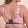 Curvy Kate B-grade: Every Move UW Sports Bra - Blush & Charcoal-thumb Underwired, non-padded high impact sports bra. 65-95, G-O CK-043113-BUC-II