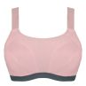 Curvy Kate Every Move UW Sports Bra - Blush & Charcoal-thumb Underwired, non-padded high impact sports bra. 65-95, G-O CK-043113-BUC