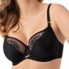 Gorsenia Evia UW Soft Bra Black-thumb Underwired, non-padded bra with mesh and lace decorations. 65-115, D-M K937-CZA
