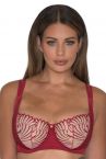 Scantilly by Curvy Kate Fallen Angel Balcony Bra Garnet Red-thumb Underwired, non-padded low balcony style bra 65-85, E-L ST-012-100-GRD