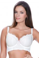 Fancies Longline Bra White