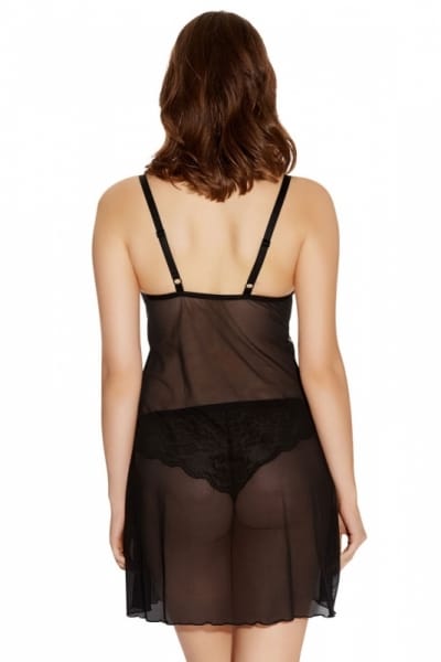 Freya Fancies Chemise Black Non-wired, non-padded chemise XS-L AA1018-BLK