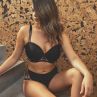 Fantasie Isla UW Moulded T-shirt Bra Black-thumb Smooth, moulded, padded bra with underwires 65-90, D-J FL6900-BLK