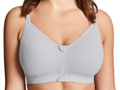 Royce Fearne Comfort Bra Light Grey Non-wired, unpadded full cup front fastening bra 70-95, E-H 1425-GREY