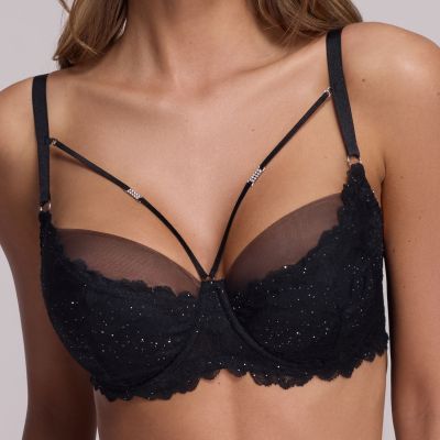 Ava Lingerie Fiesta UW Soft Bra Black Underwired, soft cup bra with double layered cups. 70-100, D-L AV2155-BLK
