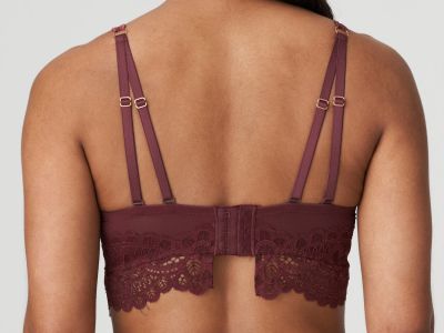 PrimaDonna First Night Plunge Longline Bra Merlot Underwired, non-padded plunge longline bra 70-90, D-G 0141886-MRL