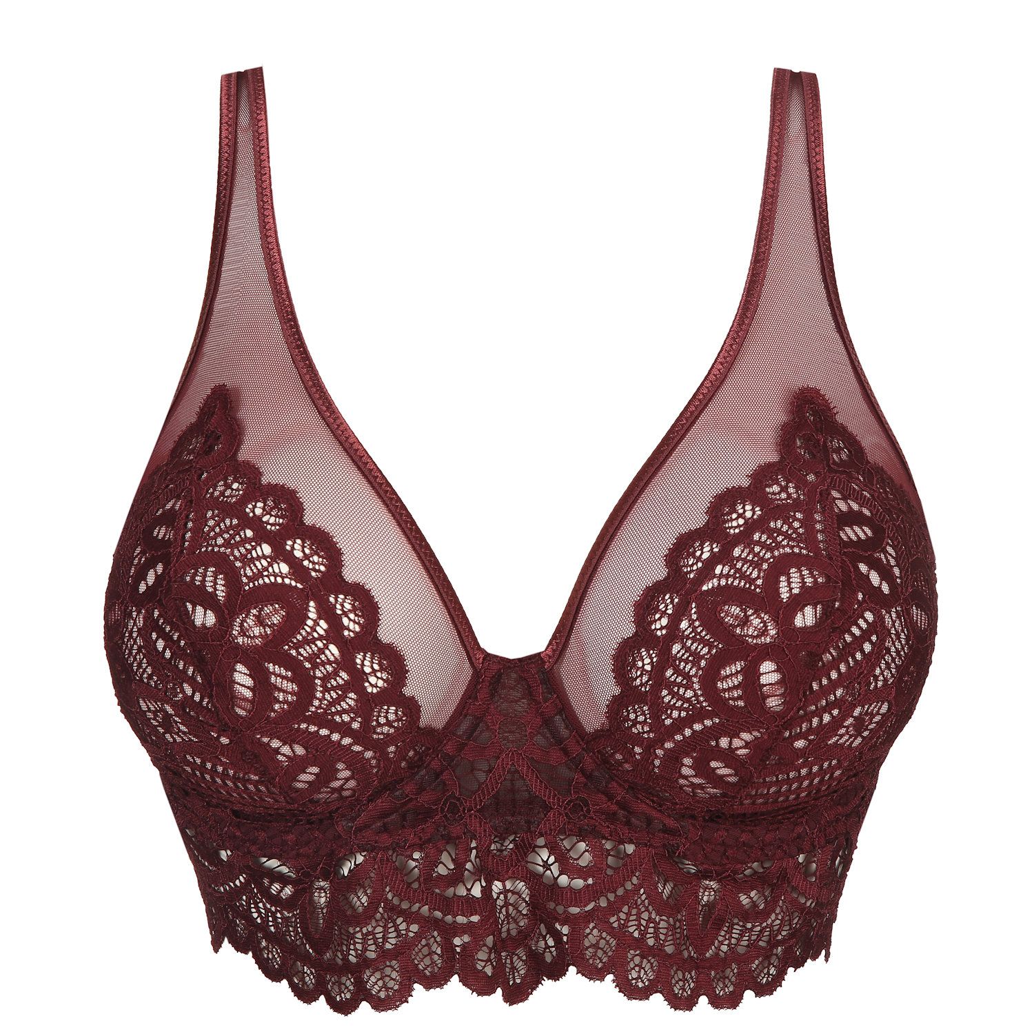 PrimaDonna First Night Plunge Longline Bra Merlot