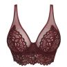 PrimaDonna First Night Plunge Longline Bra Merlot-thumb Underwired, non-padded plunge longline bra 70-90, D-G 0141886-MRL