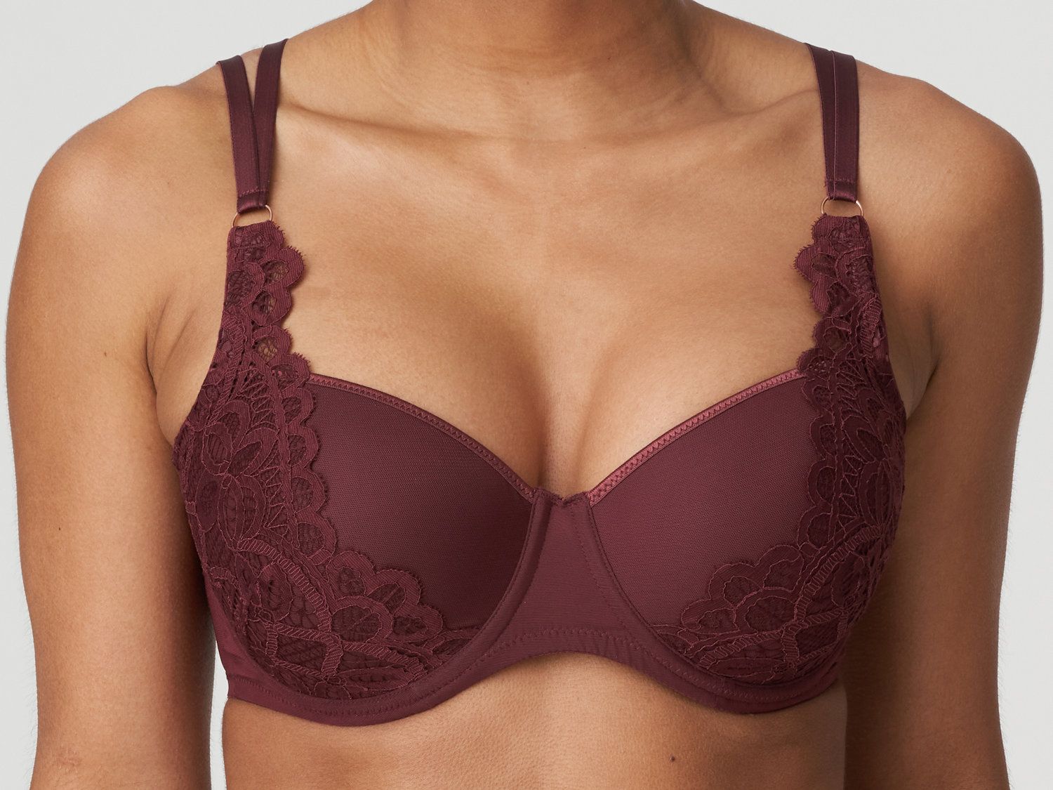 visageunpadded balcony bra | winter berry