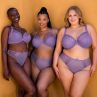 Curvy Kate Flare Full Cup Plunge Bra Amethyst Purple-thumb Underwired, non padded full cup plunge bra in soft mesh. 70-105, E-M CK-087101-AMP
