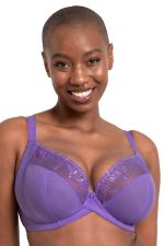 Flare Full Cup Plunge Bra Amethyst Purple