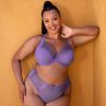 Curvy Kate Flare Deep Thong Amethyst Purple-thumb Deep cut brazilian style thong S / 34-36 - 2XL / 50 CK-087207-AMP