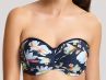 Panache Swimwear Florentine Bandeau Bikini Navy Floral-thumb Underwired, strapless padded bandeau bikini top 65-85 DD-G SW1053-NAV