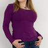 Urkye Francuzka Top Long Sleeve Violet-thumb Tailored long sleeve top 36-46, 1/2 & 2/3 BL-019-FIO-AW21