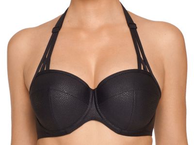PrimaDonna Freedom Padded Balcony Bikini Top Black Underwired, padded balcony bikini 70-85, D-H 4004416-ZWA