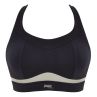 Panache Sport 7344 Freedom NW Non-Padded Sports Bra Black / Chalk-thumb Non-wired, non-padded sports bra with racer back option. 60-90, D-M 7344-BLK/CHK