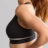 Panache Sport 7344 Freedom NW Non-Padded Sports Bra - Black & Chalk-thumb Non-wired, non-padded sports bra with racer back option. 60-90, D-M 7344-BLK/CHK
