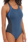 Freya Active Freestyle UW Swimsuit Denim-thumb Underwired swimsuit with built in bra and convertible straps 65-90 D-K AW3969-DEN
