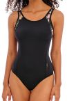 Freya Active Freestyle UW Swimsuit Jungle Black-thumb Underwired swimsuit with built in bra and convertible straps 65-90 D-K AW3969-JUK