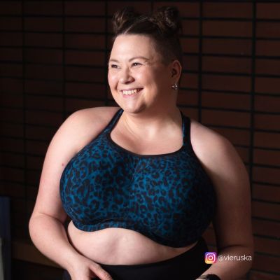 Freya Active High-Octane UW Sports Bra Midnight Leopard Underwired and padded sports bra with a racerback option. 60-90, D-M AC401003-MIO