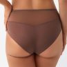 Gorsenia Frida Briefs - Chocolate-thumb Mesh briefs with medium high waist. L/40 - 4XL/48 F019