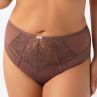 Gorsenia Frida Briefs - Chocolate-thumb Mesh briefs with medium high waist. L/40 - 4XL/48 F019