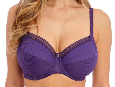 Fantasie Fusion UW Soft Side Support Bra Blackberry Underwired, unpadded side support bra. 65-90, D-L FL3091-BLY