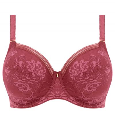Fantasie Fusion Lace UW Soft Side Support Bra Rosewood Underwired, unpadded side support bra. 65-90, D-L FL102301-ROW