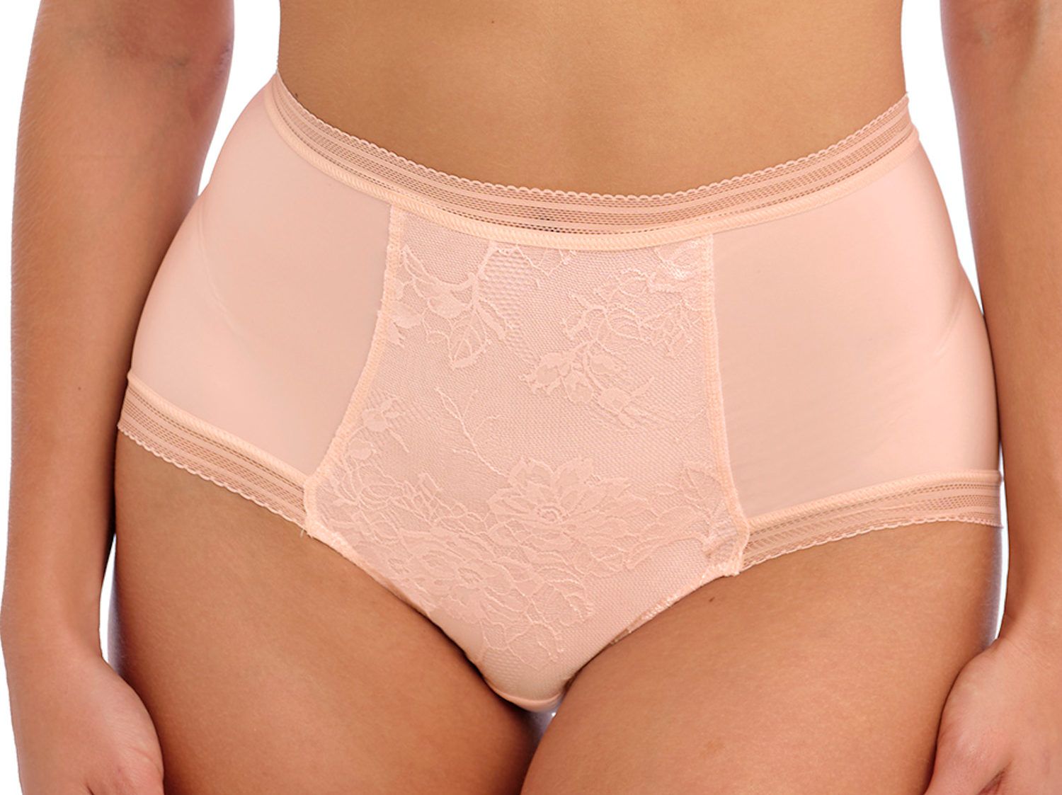 Fantasie Fusion Lace High Waist Brief Blush  Lumingerie bras and underwear  for big busts