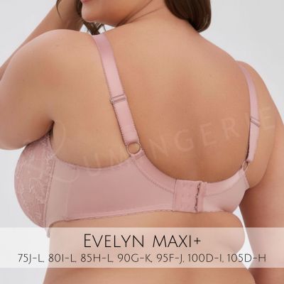 Gaia Lingerie Evelyn UW Semi Soft Bra -  Rose Pink Underwired, semi soft bra. 75-105, D-L BS-1342-ROZ