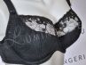 Gaia Lingerie Goldie Nouveau Semi Soft Bra Black-thumb Underwired, semi soft bra 65-105, D-L BS-899-CZ2