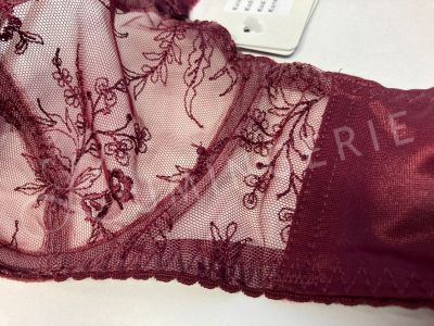 Gaia Lingerie Jasmine/Justine Soft Bra Burgundy Underwired, soft cup bra with side support 70-105, D-L BS-1035/1031-BUR