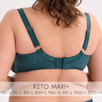 Gaia Lingerie Keto Semi Soft Bra Petrol Underwired, semi soft bra. 70-105, D-L BS-1134-ZIE