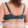 Gaia Lingerie Keto Semi Soft Bra Petrol-thumb Underwired, semi soft bra. 70-105, D-L BS-1134-ZIE