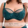 Gaia Lingerie Keto Semi Soft Bra Petrol-thumb Underwired, semi soft bra. 70-105, D-L BS-1134-ZIE