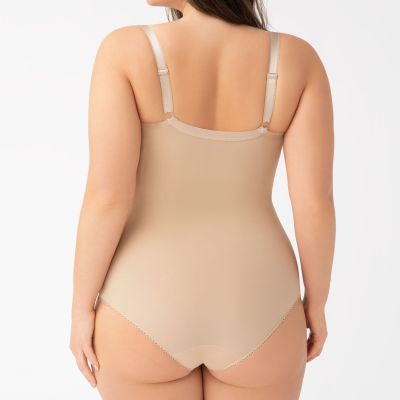 Gorsenia Gala Underwired Body Beige Body with wired, non-padded bra 75-95, D-H K356-BEZ